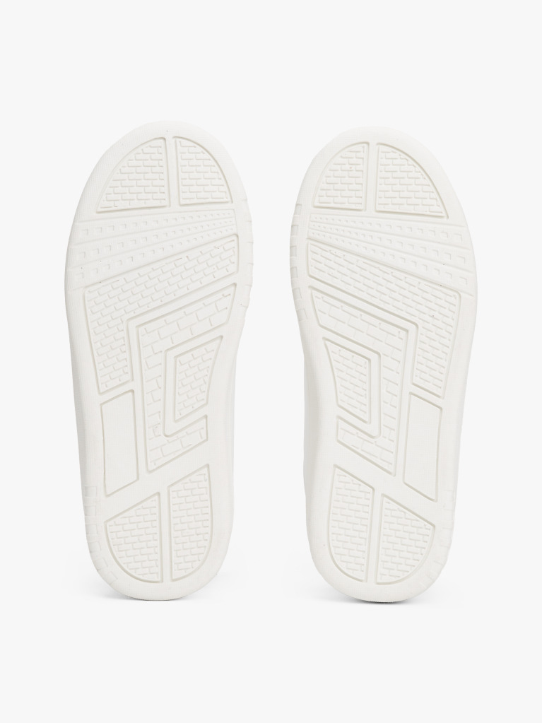 White Low Cut Lace Up Sneakers  Girls