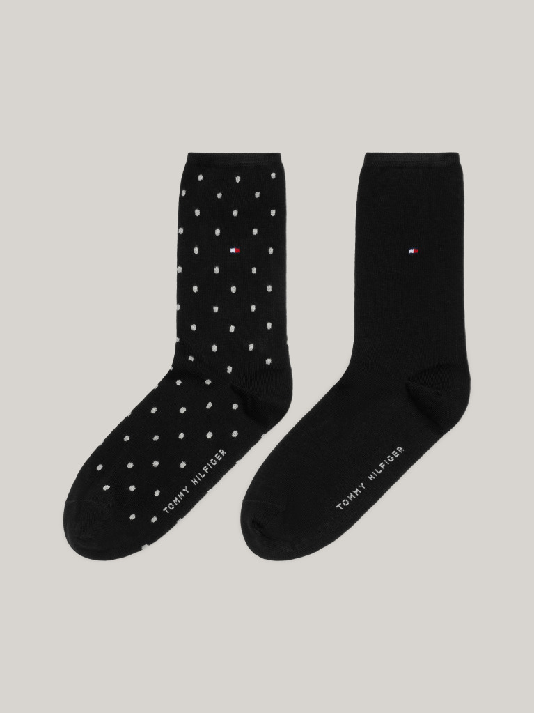 Negru 2-Pack Sosete Pentru Femei TH Dot  Femei
