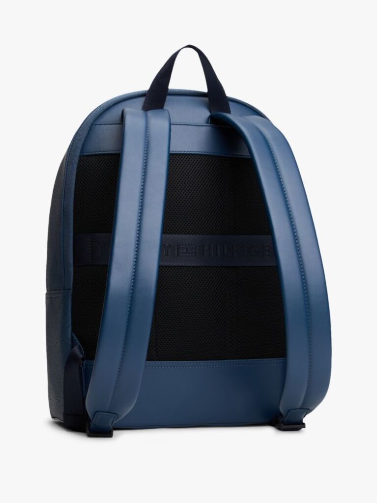 Blue Hilfiger Flag Mixed Texture Dome Backpack  Men