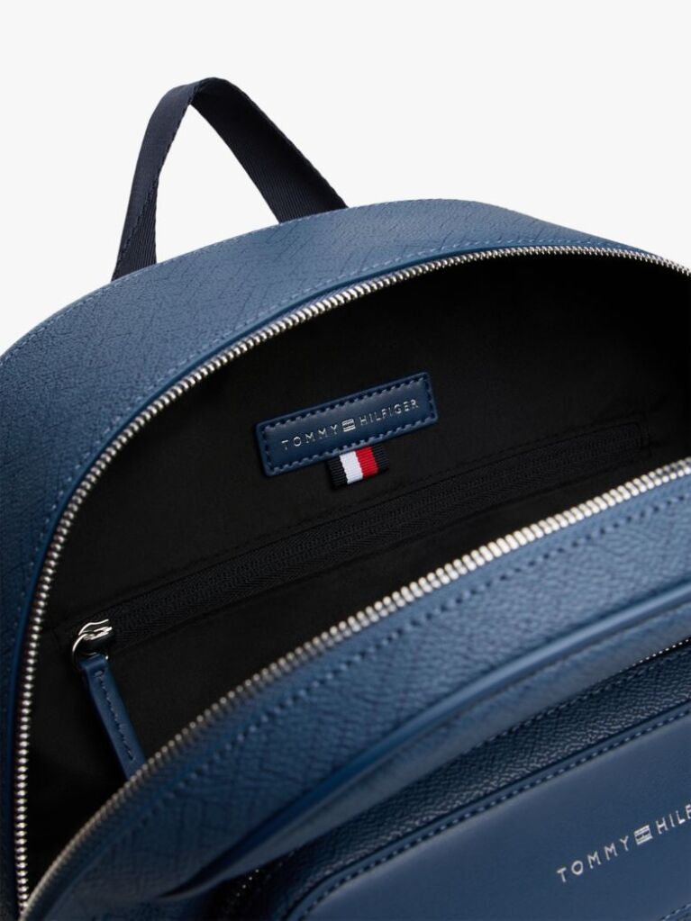 Blue Hilfiger Flag Mixed Texture Dome Backpack  Men