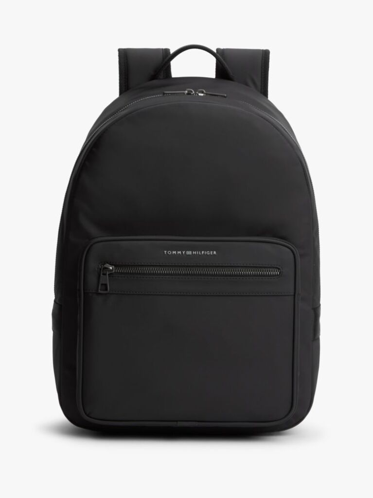 Black Hilfiger Flag Crossbody Reporter Bag  Men
