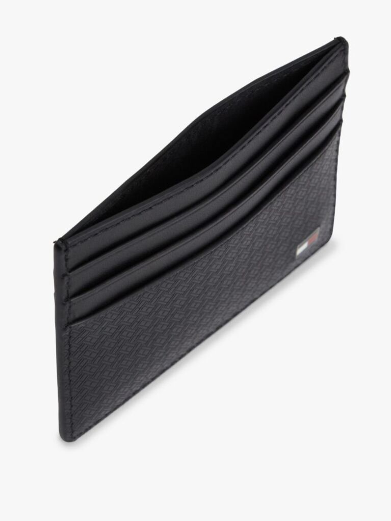 Negru Portcard Din Piele Cu Steag  Barbati