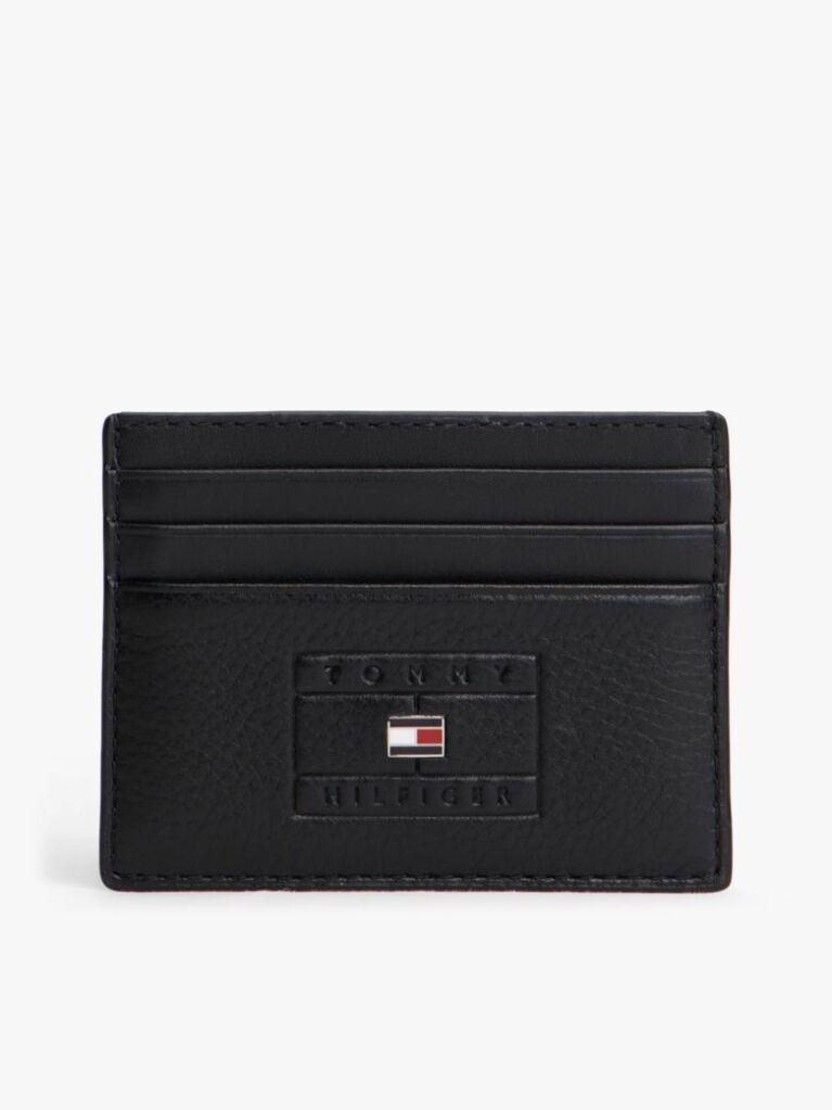 Black Casual Leather Credit Card Holder  Men