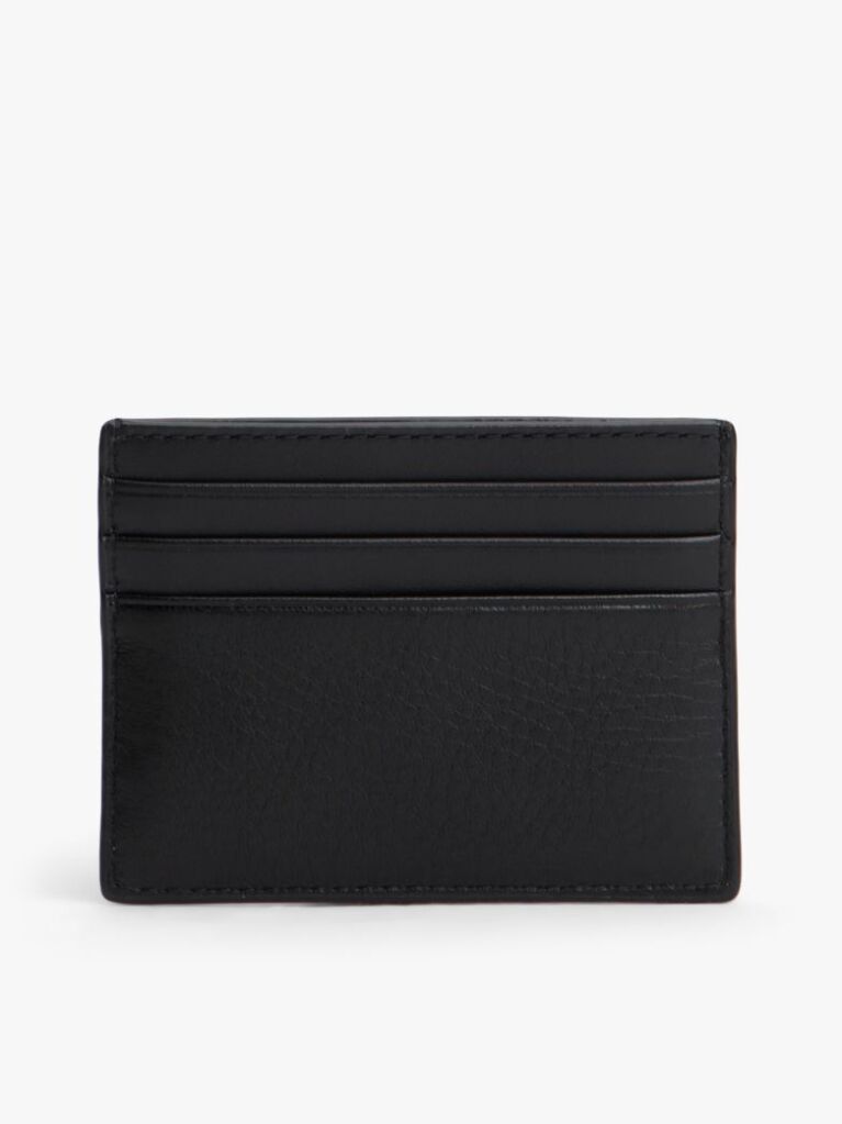 Black Casual Leather Credit Card Holder  Men