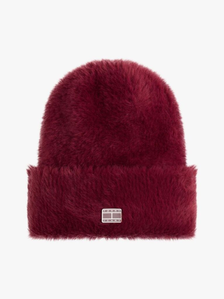 Red Heritage Fluffy Beanie  Women