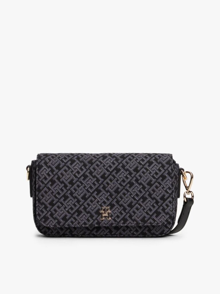 Negru Geanta Hilfiger Icon Crossbody Jacquard  Femei