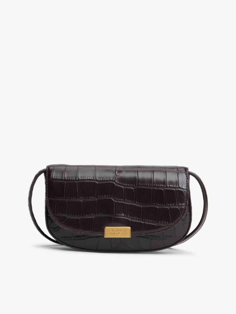 Maro Geanta Crossbody Din Piele Cu Imprimeu Croco  Femei