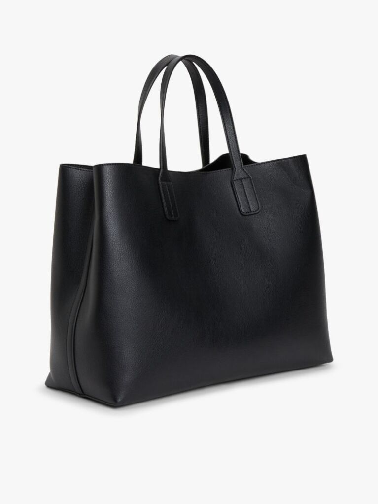 Negru Geanta Satchel Hilfiger Icon Pebble Grain  Femei