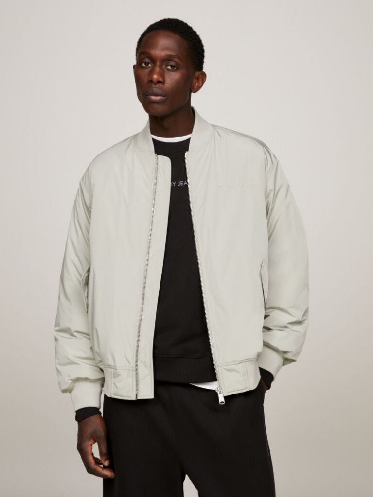 Grey Classics Tonal Logo Bomber Jacket  Men
