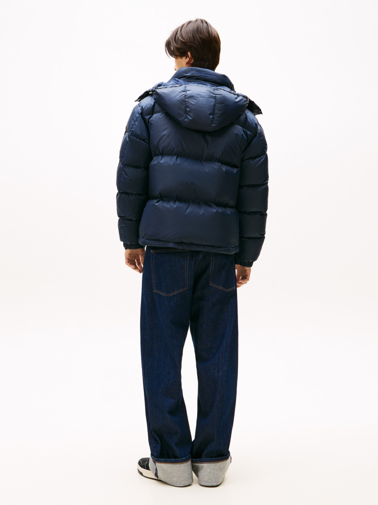 Blue Geaca Puffer Alaska Din Ripstop Hidrofuga  Barbati