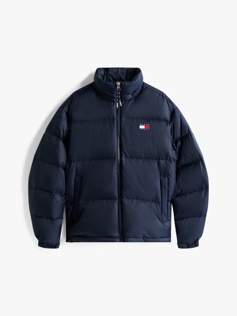 Blue Geaca Puffer Alaska Din Ripstop Hidrofuga  Barbati
