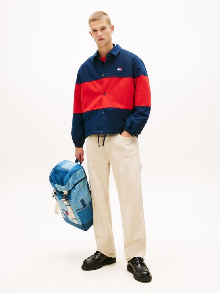 Bej Jaimie Pantaloni Relaxati Twill  Barbati