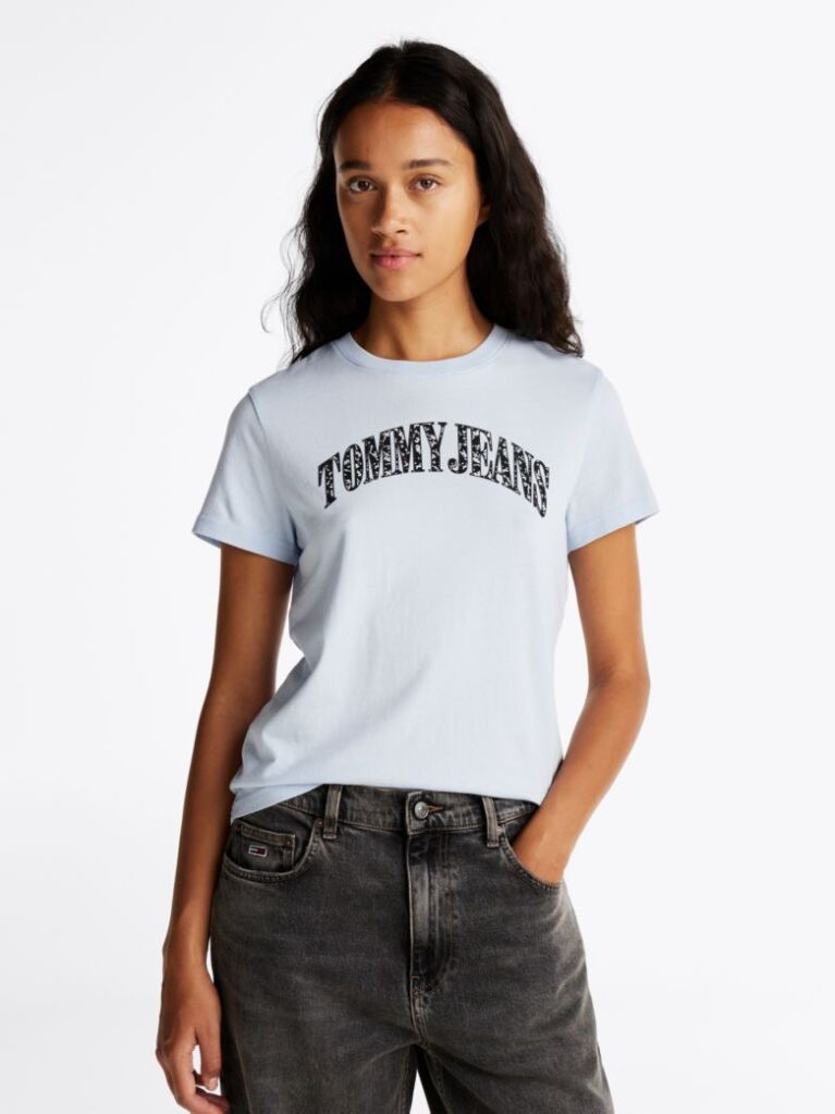 Blue Tricou Cu Logo Floral  Femei
