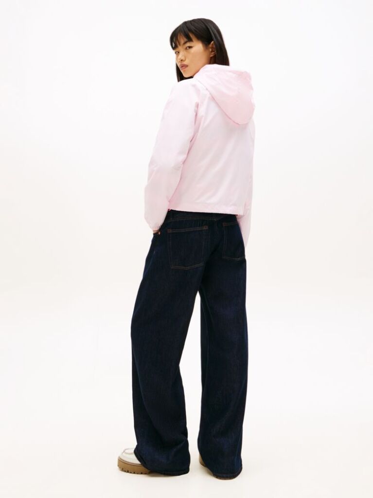 Pink Tommy Badge Windbreaker  Women