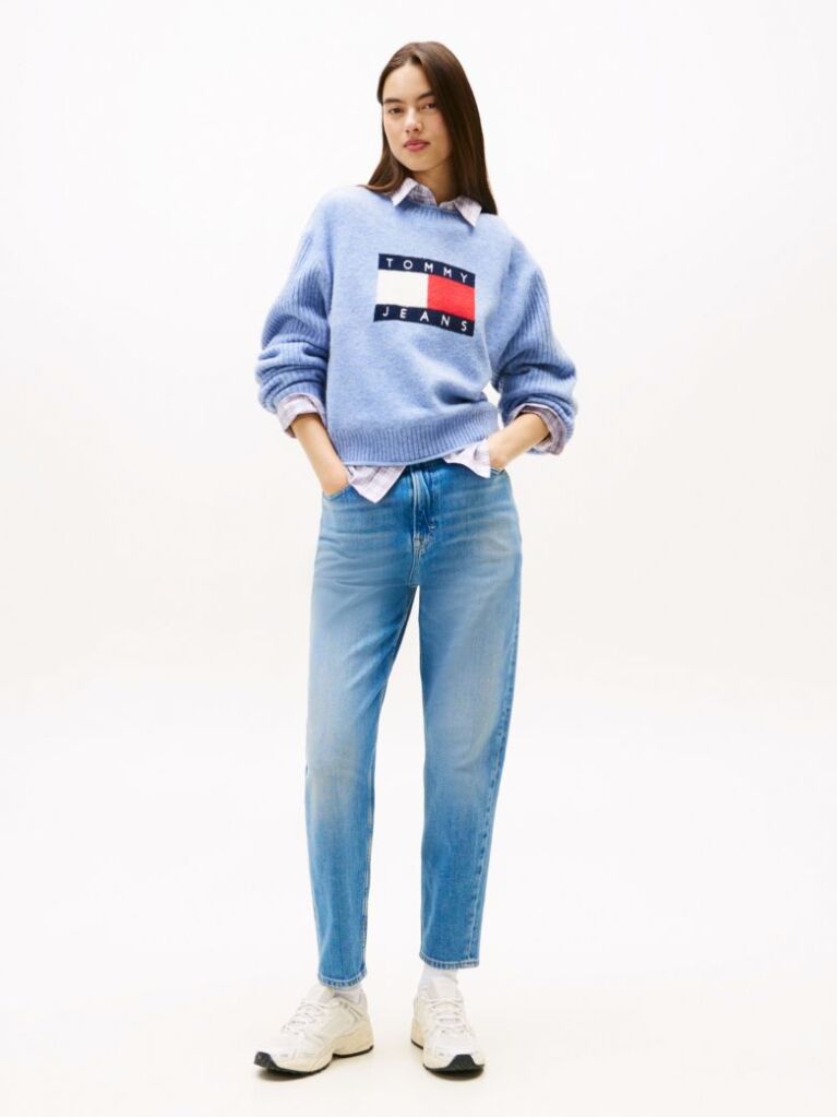 Denim Blugi Mom Tapered  Femei