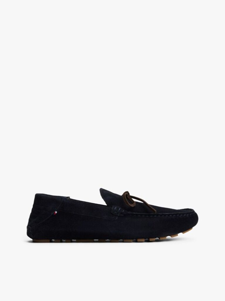 Blue Pantofi Din Piele Intoarsa Cu Talpa Cleat  Barbati