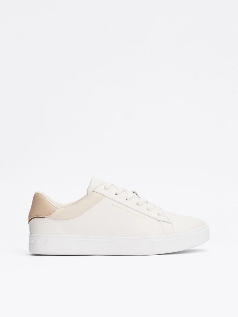 Bej Pantofi Sport Essential Din Piele Metalizata  Femei