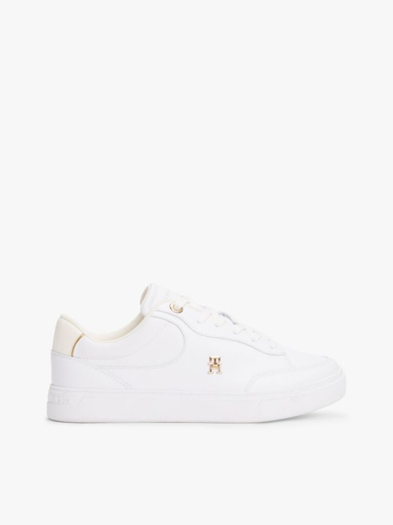 Alb Pantofi Sport Din Piele TH Monogram  Femei