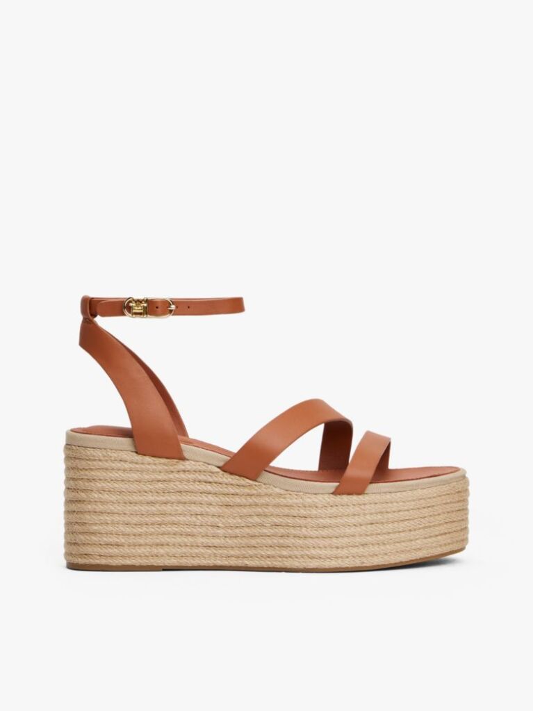 Maro Espadrile Cu Platforma Din Piele  Femei