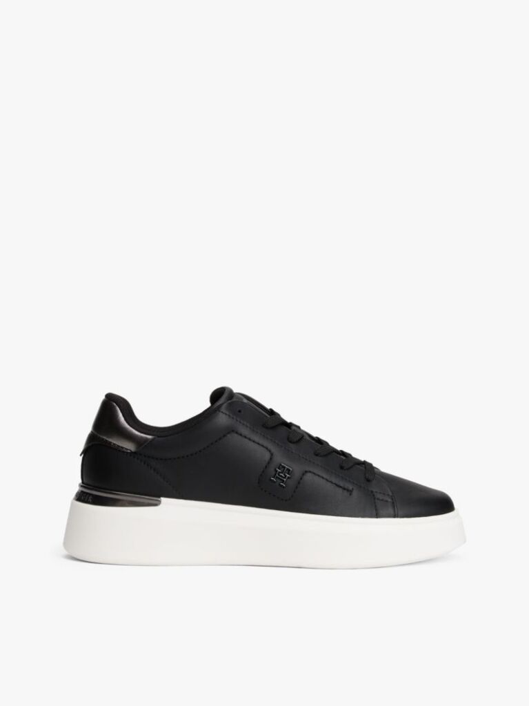 Negru Sneakers Chic Cu Platforma  Femei