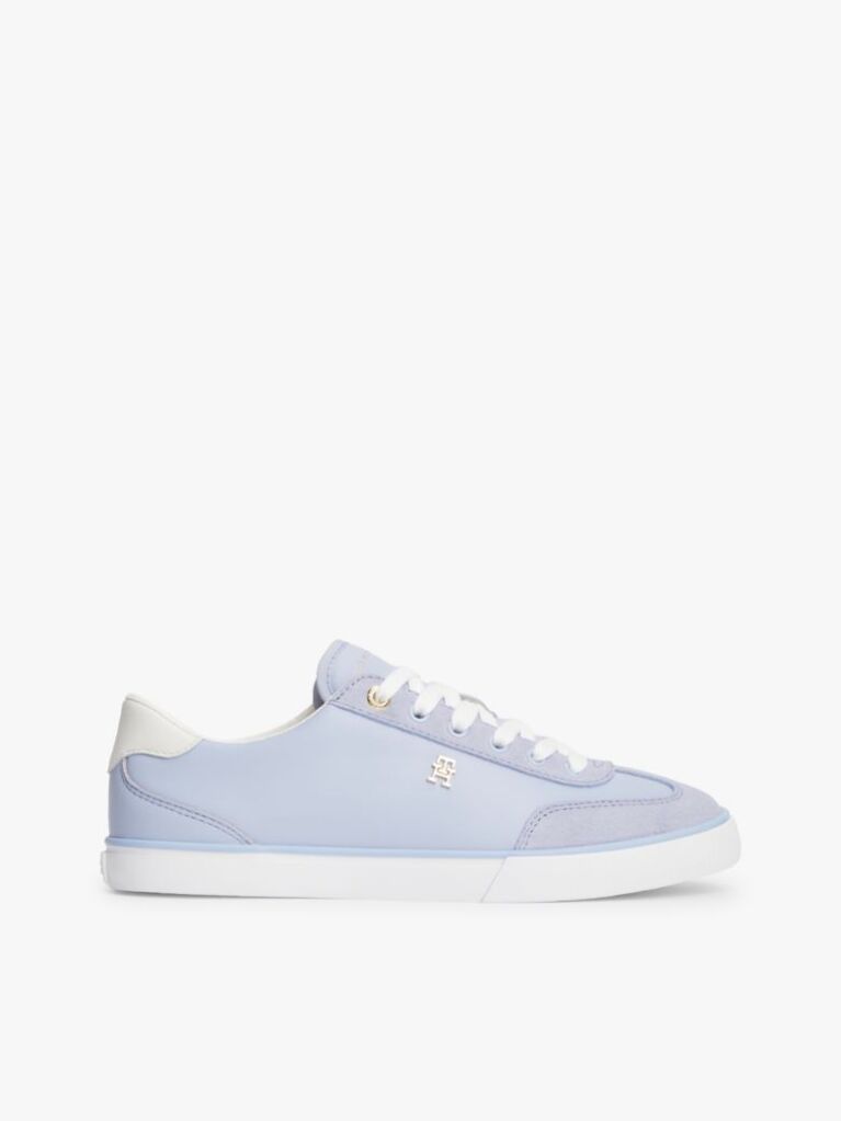 Blue Adidasi Vulcanizati Din Piele Cu Monograma TH  Femei