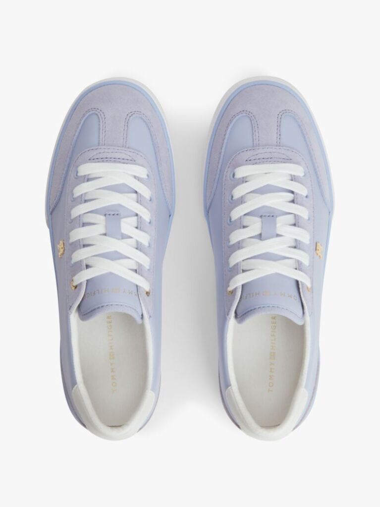 Blue Adidasi Vulcanizati Din Piele Cu Monograma TH  Femei