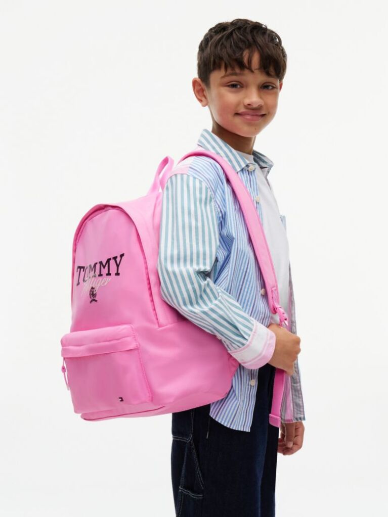Roz Rucsac Dome Cu Logo  Copii unisex