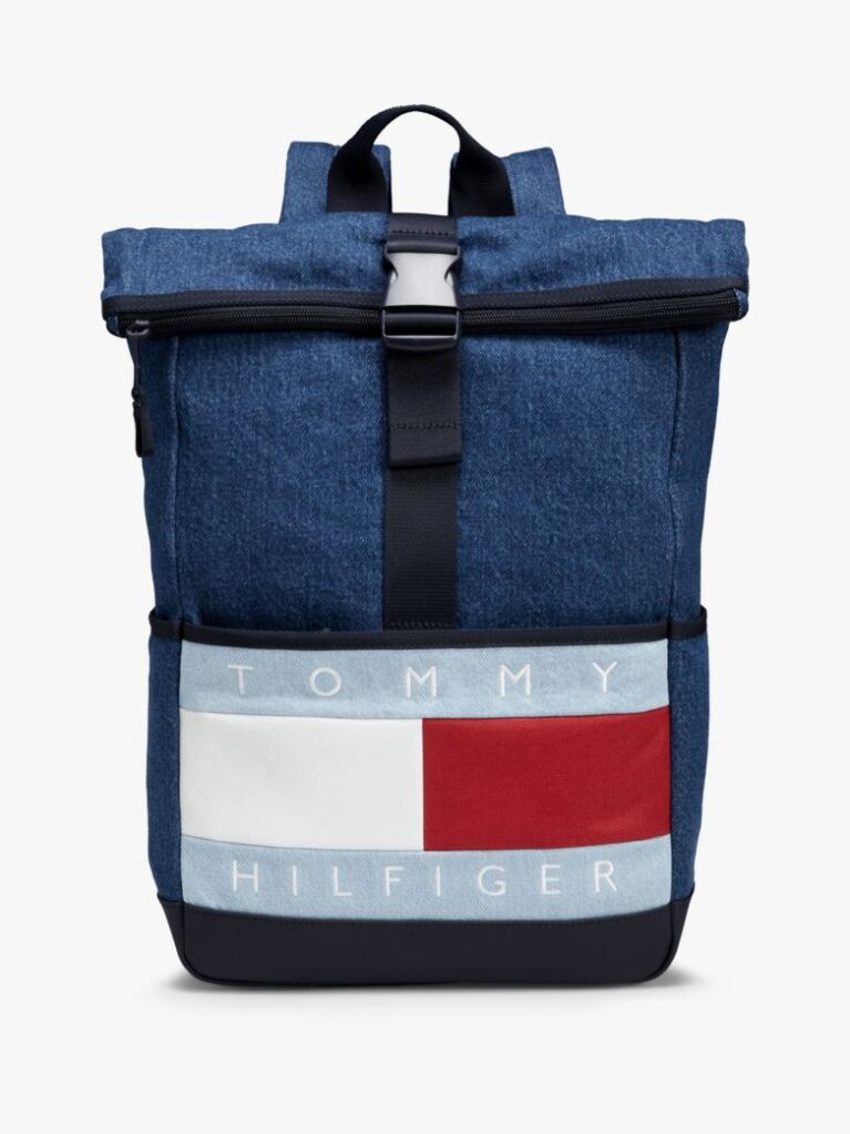 Denim Rucsac Din Denim Cu Logo  Copii unisex