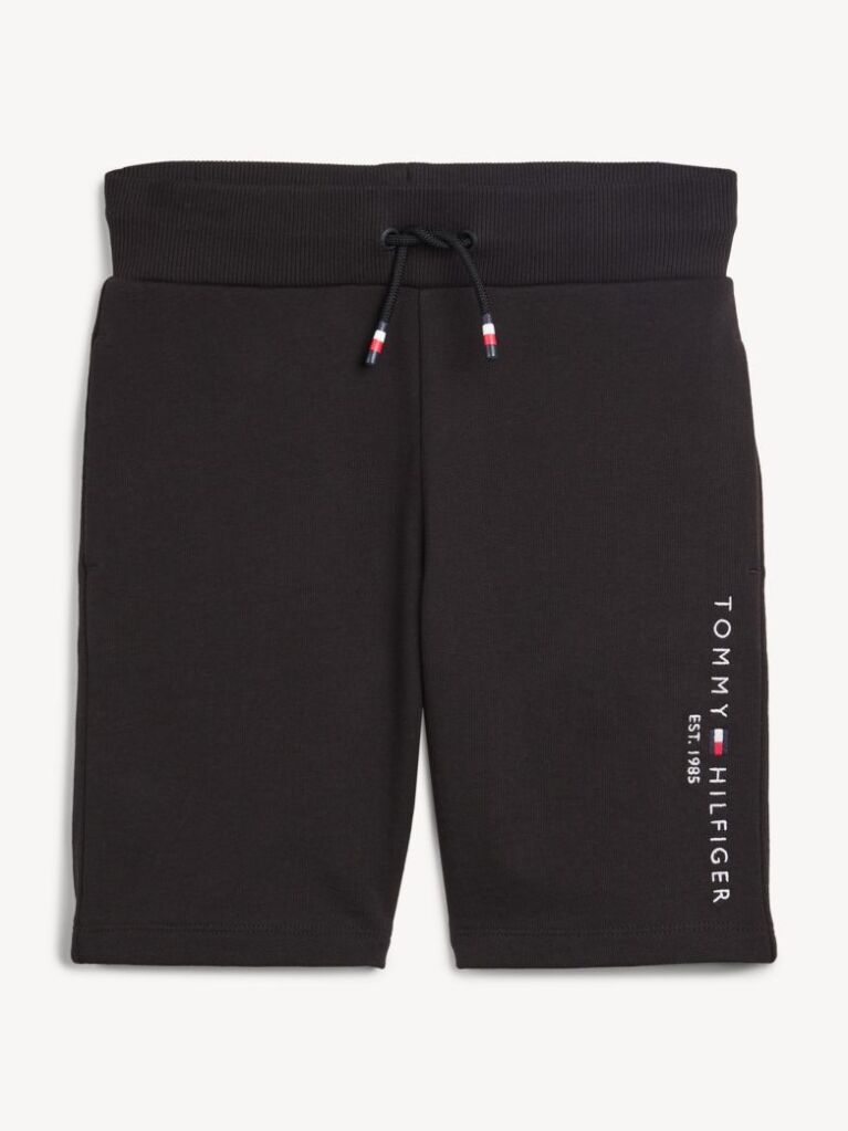 Black Essential Drawstring Sweat Shorts  Boys