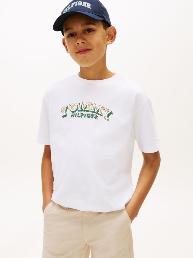 Alb Tricou Cu Imprimeu 3D Cu Steag  Baieti