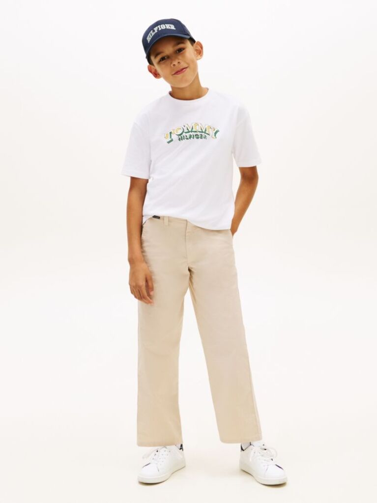 Alb Tricou Cu Imprimeu 3D Cu Steag  Baieti