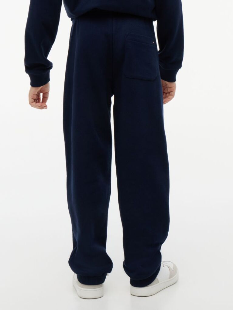 Blue Pantaloni Joggers Cu Picior Larg Si Mansete  Baieti