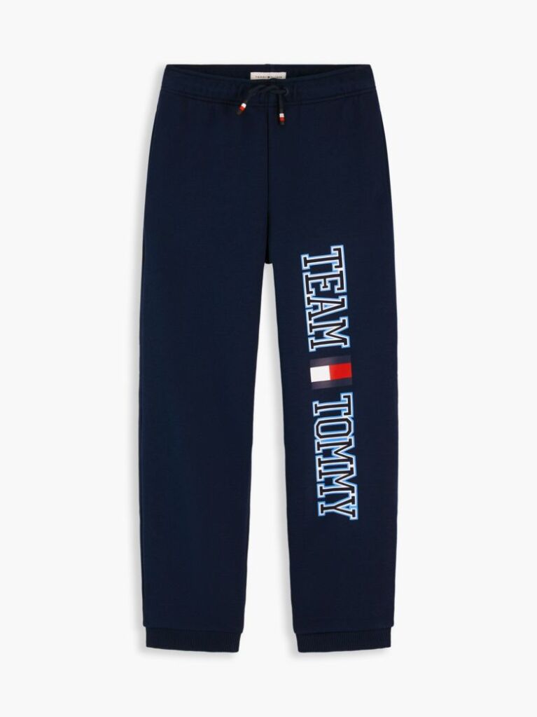 Blue Pantaloni Joggers Cu Picior Larg Si Mansete  Baieti