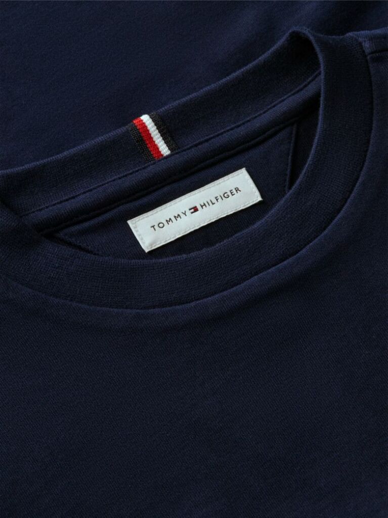 Blue T-Shirt Cu Maneca Lunga Si Logo  Baieti