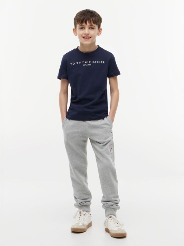 Blue Essential Organic Cotton Logo T-Shirt  Kids Unisex