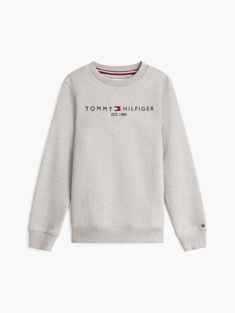 Grey Hanorac cu logo esențial  Kids Unisex