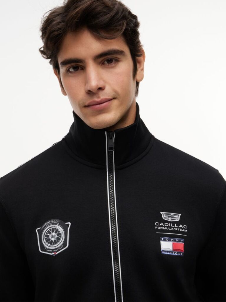 Negru TH x Cadillac Formula 1® Team Jacheta De Trening Cu Imprimeu Me Spate  Unisex