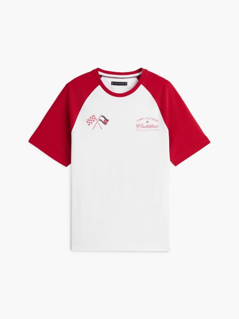 Multi TH x Cadillac Formula 1® Team T-Shirt Raglan Cu Imprimeu Pe Spate  Unisex
