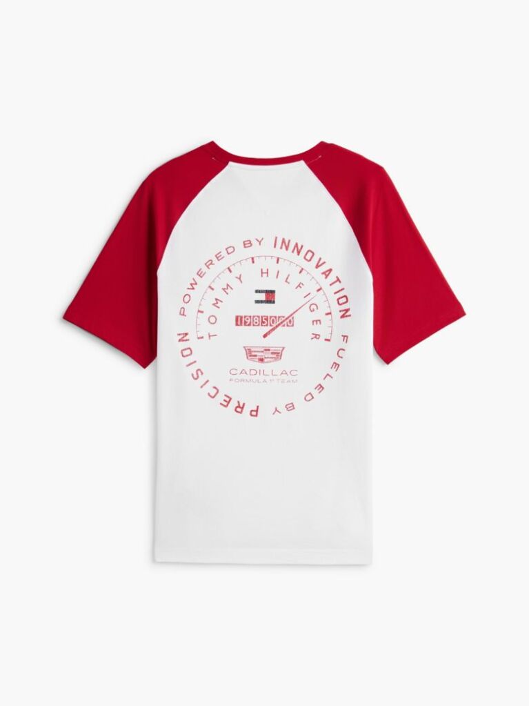 Multi TH x Cadillac Formula 1® Team T-Shirt Raglan Cu Imprimeu Pe Spate  Unisex