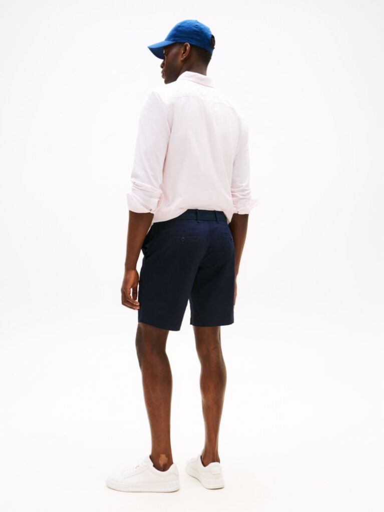 Blue Sorturi Esentiale Din Tesatura Twill Cu Curea  Barbati