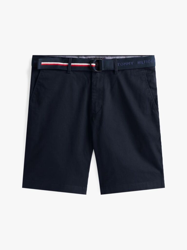 Blue Sorturi Esentiale Din Tesatura Twill Cu Curea  Barbati