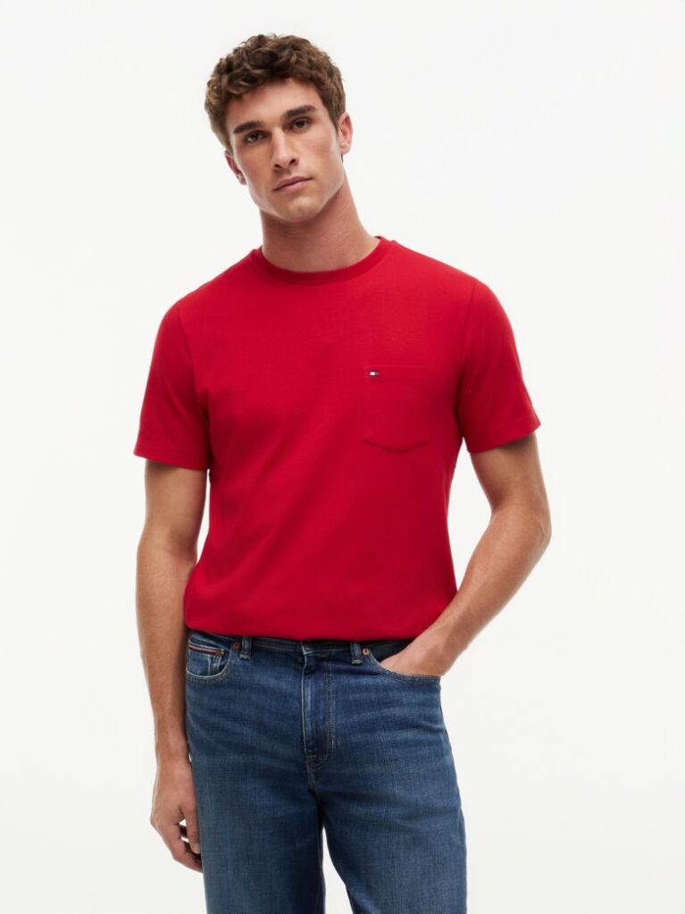 Red Patch Pocket T-Shirt  Men