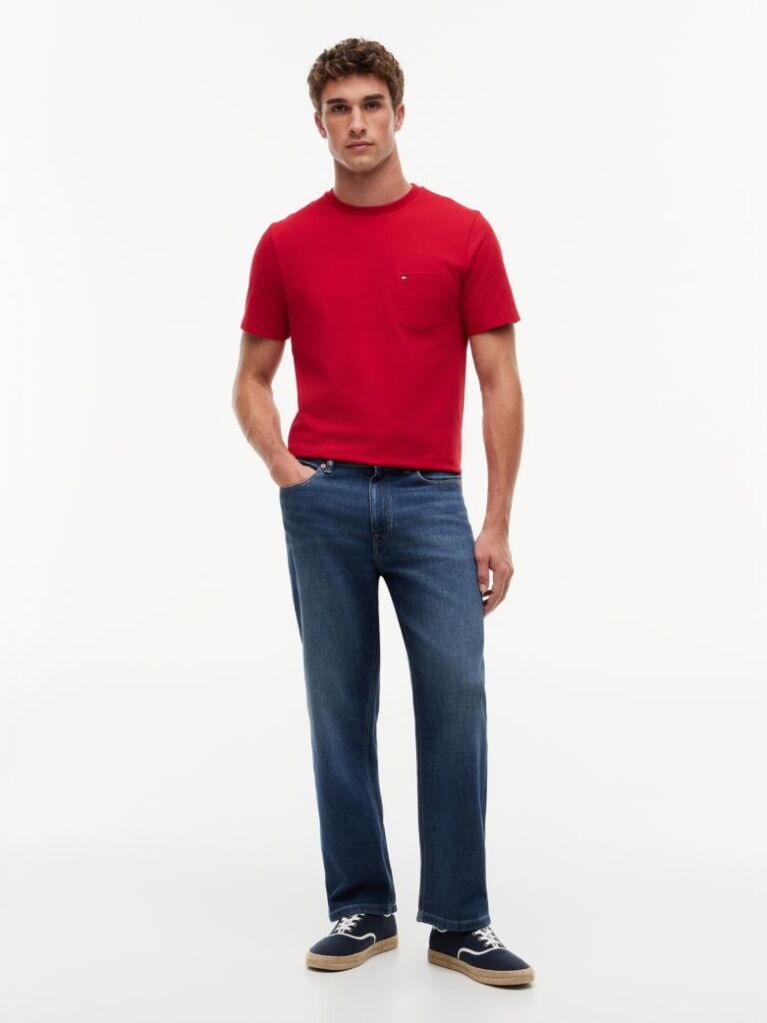 Red Patch Pocket T-Shirt  Men