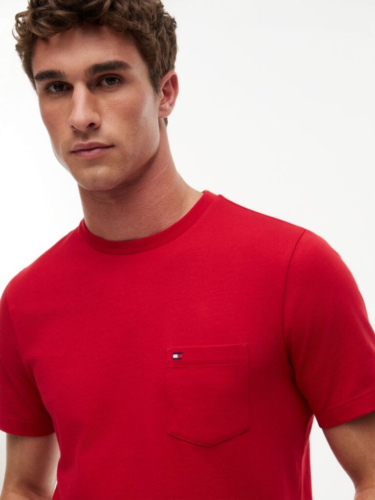 Red Patch Pocket T-Shirt  Men