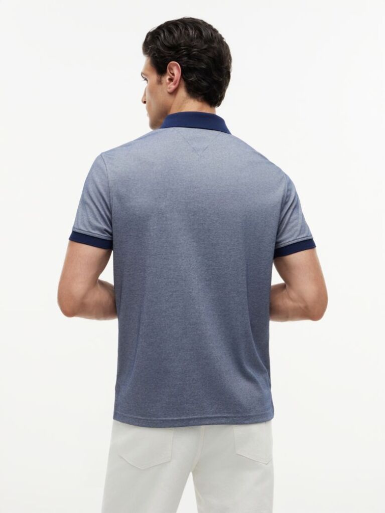 Multi Performance Polo Oxford Cu Croiala Regular Si Fermoar Quarter-Zip  Barbati