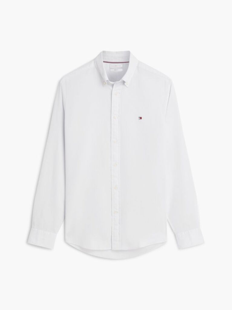 Blue TH Flex Regular Fit Dobby Shirt  Men