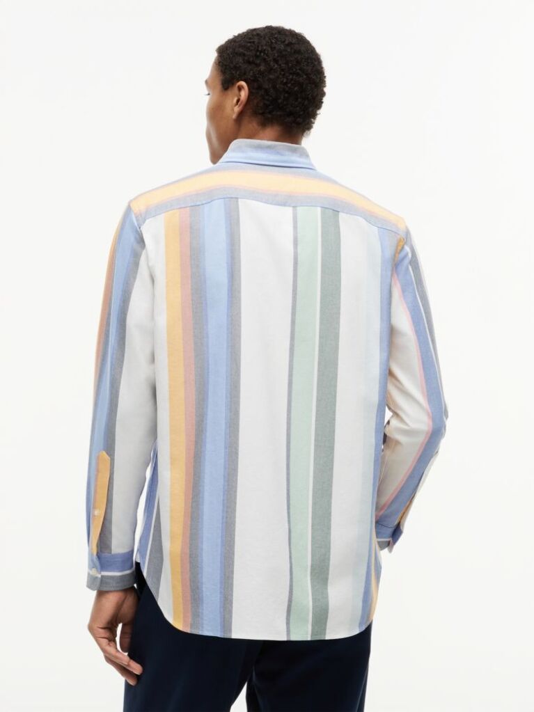 Multi Camasa Oxford Cu Croiala Relaxed Si Dungi In Multe Culori  Barbati