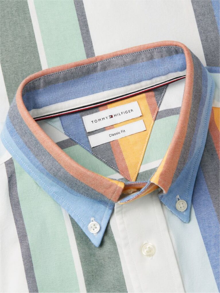 Multi Camasa Oxford Cu Croiala Relaxed Si Dungi In Multe Culori  Barbati