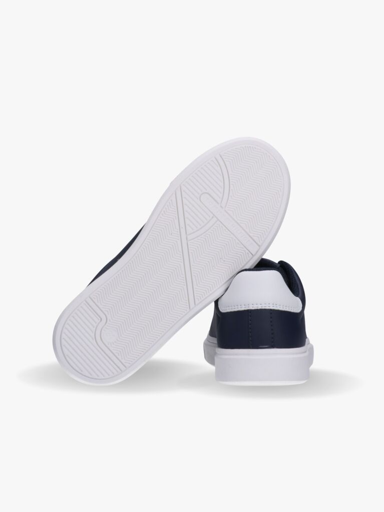 Blue Sneakers Cu Sireturi Si Steag Brodat  Copii unisex