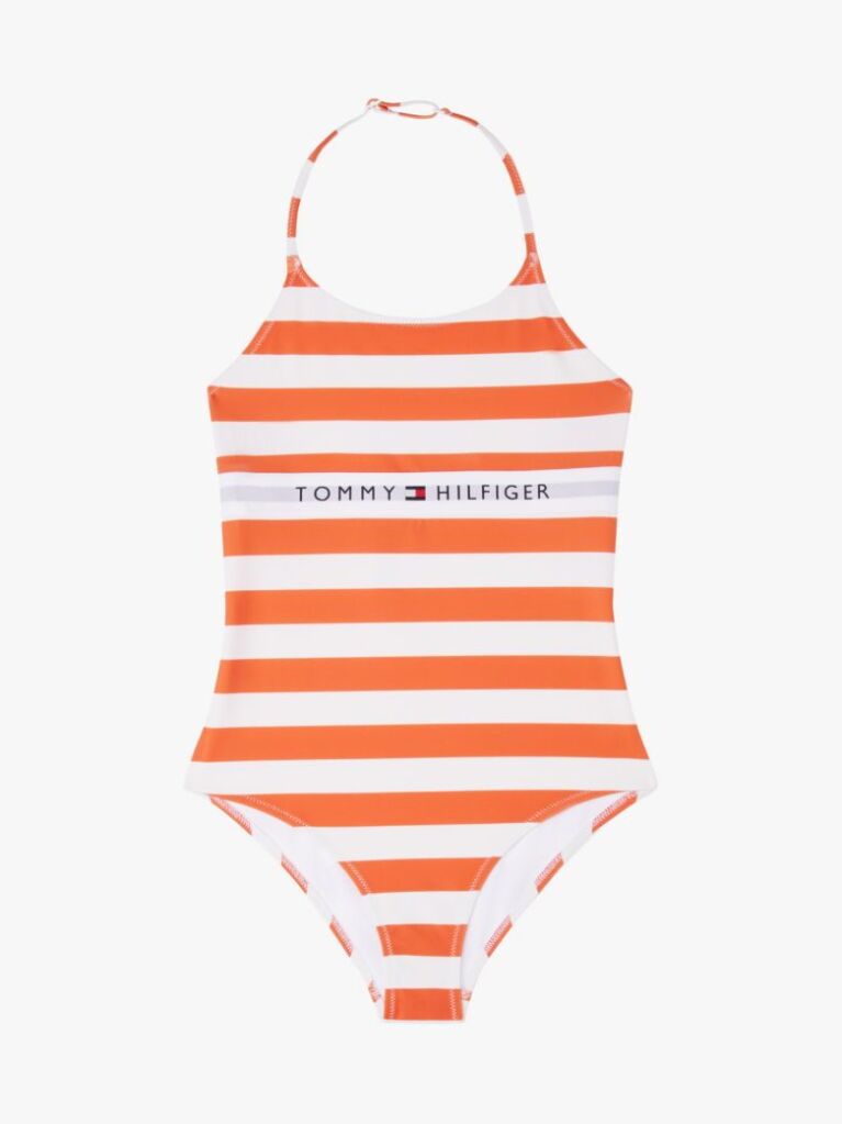 Multi Costum De Baie Halterneck Cu Dungi Originale  Fete